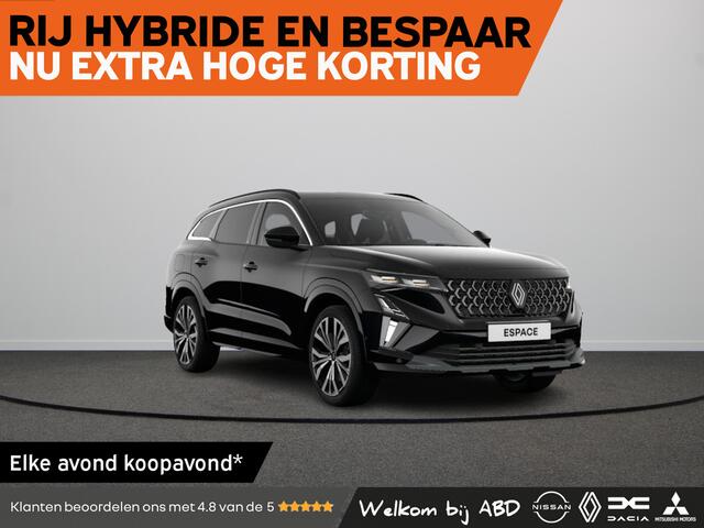 Renault ESPACE Iconic Hybrid 200 | Elektrisch verwarmbare voorstoelen | Elektronisch geregelde airconditioning | ISOFIX-bevestigingssysteem voor kinderzitjes buitenste zitplaatsen achter