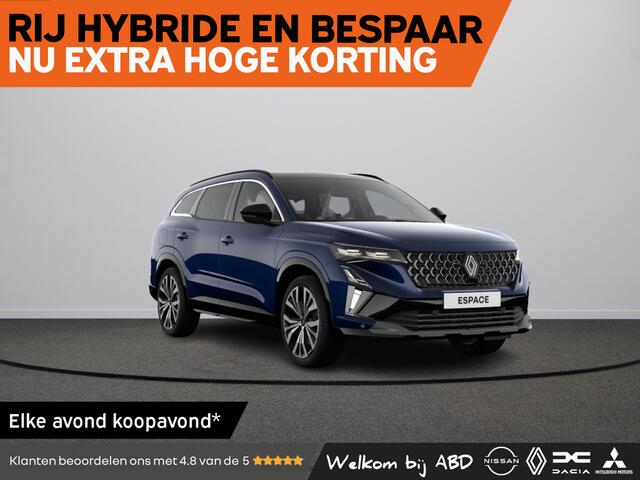 Renault ESPACE Iconic Hybrid 200 | Elektrisch verwarmbare voorstoelen | Elektronisch geregelde airconditioning | ISOFIX-bevestigingssysteem voor kinderzitjes buitenste zitplaatsen achter
