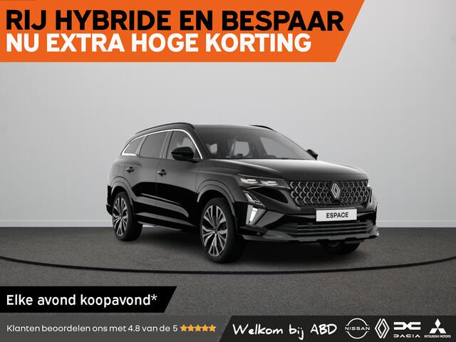 Renault ESPACE Iconic Hybrid 200 | Elektrisch verwarmbare voorstoelen | Elektronisch geregelde airconditioning | ISOFIX-bevestigingssysteem voor kinderzitjes buitenste zitplaatsen achter