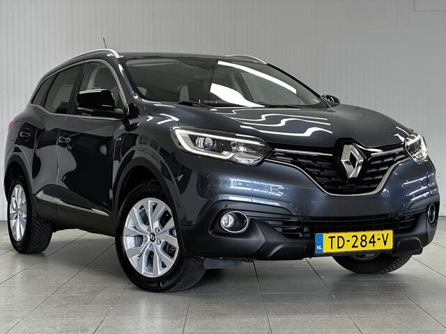 Renault KADJAR 1.2 TCe Limited/ Trekhaak/ Keyless/ Half-Leder/ DAB+/ Apple + Android/ Navi/ Clima/ Cruise/ Bluetooth/ Armsteun/ Multi. LEDER. Stuur/ 17'' LMV/ Mistl./ PDC V+A/ Extra getint glas.