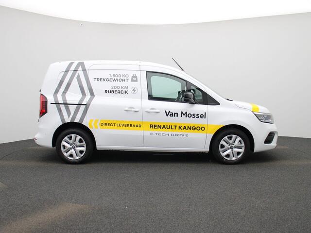 Renault KANGOO E-Tech Extra L1 44 kWh | Adaptieve Cruise Control | Stoel- & Stuurwielverwarming | Voorruit Verwarmd | Camera | PDC Rondom | Full-Map Navigatie | Blind Spot Warning | LED Pure Vision | Keyless |