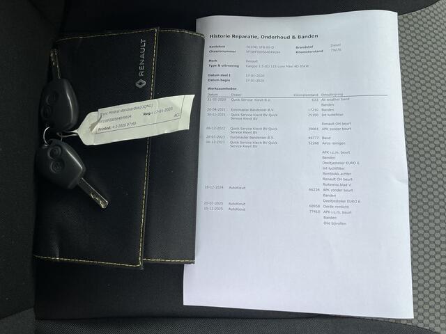 Renault KANGOO 1.5 Blue dCi 115pk E6 Luxe Maxi Lease ¤193 p/m Airco, Navi, PDC, Trekhaak, onderhoudshistorie aanwezig