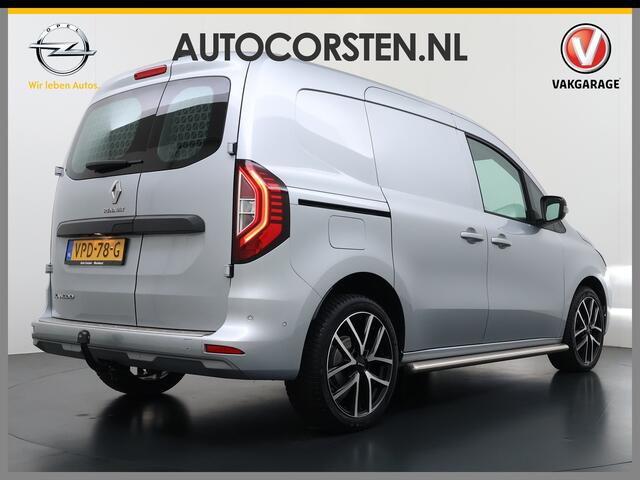 Renault KANGOO D 96pk ¤0,- BTW/BPM !! Luxe Navi Airco Camera 1/2 Leer Trekhaak Euro 6 Apple Carplay Android PDC Cruise Control Lmv Pure-Vision LED-v+a DAB PDC 1.5DCi Betonplexvloer Wandbetimmering Achterdeuren Schuifdeuren Sidebars Priv.Glass Licht-Regensensor Mistlampe