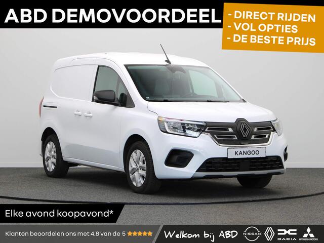 Renault KANGOO E-Tech Extra L1 44 kWh | Stoel- en stuurwielverwarming | Voorruitverwarming | Trekhaak | Laadruimtebetimmering |