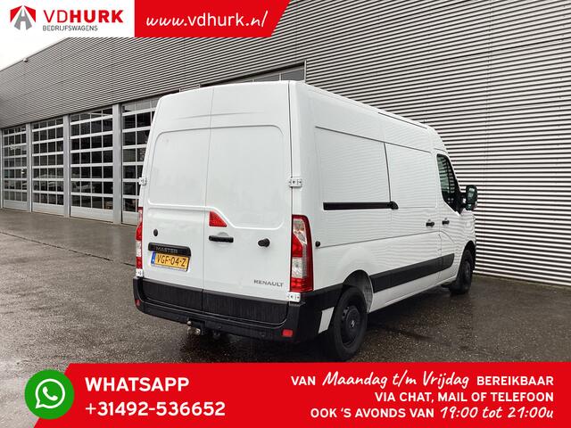 Renault MASTER T35 2.3 dCi 135 pk L2H2 BPM VRIJ! NL auto/ 270Gr.Deuren/ 2.5t Trekverm./ Carplay/ Navi/ PDC/ Airco