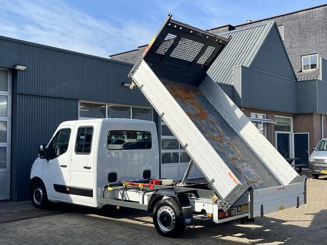 Renault MASTER T35 2.3 dCi L3 DC Kipper Pick-up Open laadbak Dubbele cabine Airco Trekhaak 2500kg trekgewicht Telefoonvoorbereiding 6-Persoons pick-up p-up Euro 6