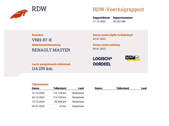 Renault MASTER T35 2.3 dCi 136pk Euro 6 L2H2 - Apple - Imperiaal - Trekhaak