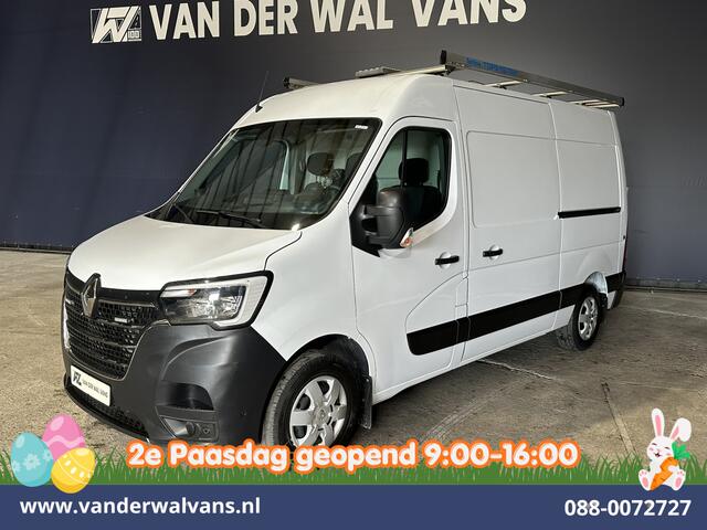 Renault MASTER 2.3 dCi 180pk L2H2 Inrichting Euro6 Airco | 2x zijdeur | Imperiaal | 2500kg Trekhaak | Navigatie Parkeersensoren, Bijrijdersbank