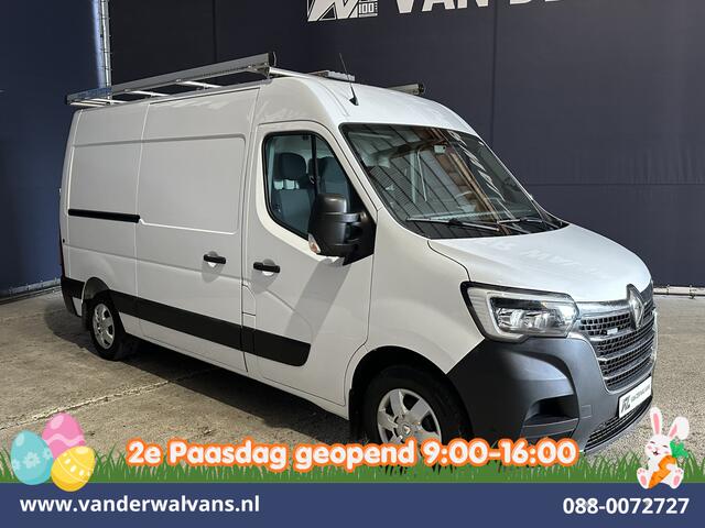 Renault MASTER 2.3 dCi 180pk L2H2 Inrichting Euro6 Airco | 2x zijdeur | Imperiaal | 2500kg Trekhaak | Navigatie Parkeersensoren, Bijrijdersbank