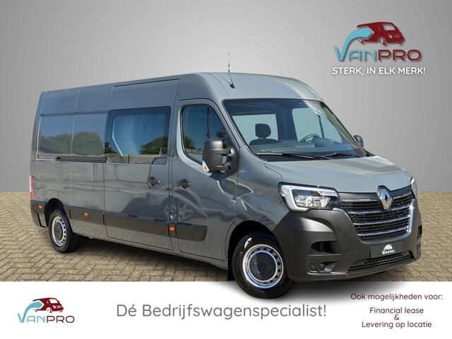 Renault MASTER 2.3 dCi 150pk L3H2 Dubbel Cabine / Airco / Cruise / Camera / Trekhaak / PDC / Bluetooth / Navi / DAB / Dodehoek Sensor