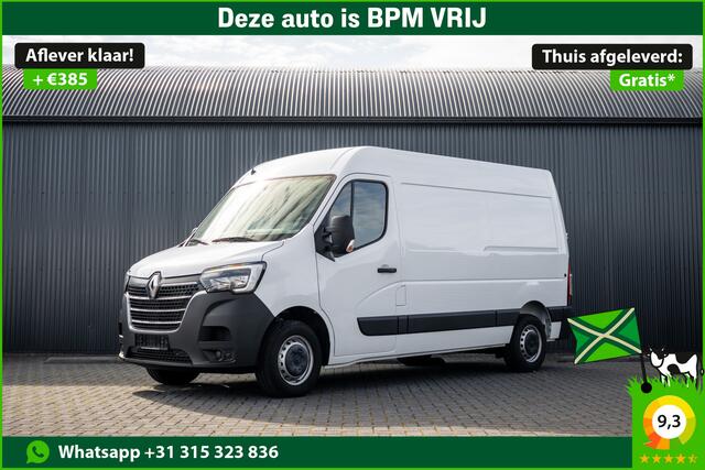 Renault MASTER Bleu DCI 135PK | L2H2 | Nieuw | Navi | 3-Zits | LED | Cruise | Airco
