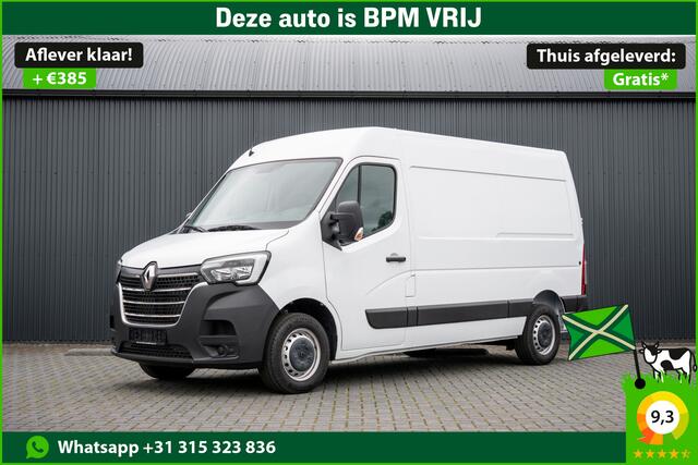 Renault MASTER Bleu DCI 135PK | L2H2 | Nieuw | Navi | 3-Zits | LED | Cruise | Airco