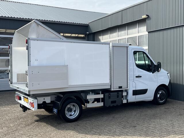 Renault MASTER 2.3 dCi 145pk N1 Kipper Snipperopbouw Snipperwagen Gereedschapskist Trekhaak 3000kg trekgewicht 3-Persoons Openlaadbak Pick-up Kieper Boomverzorging Airco Cruise controle Telefoonverbinding Euro 6