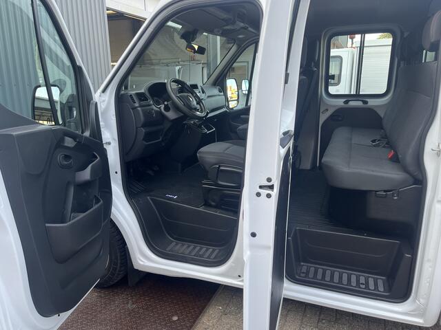 Renault MASTER T35 2.3 dCi L3 DC Airco Cruise controle Trekhaak 3500kg trekgewicht Open laadbak Pick-up 5-Persoons Standkachel Telefoonverbinding Gereedschapskist Hoge schotten Euro 6