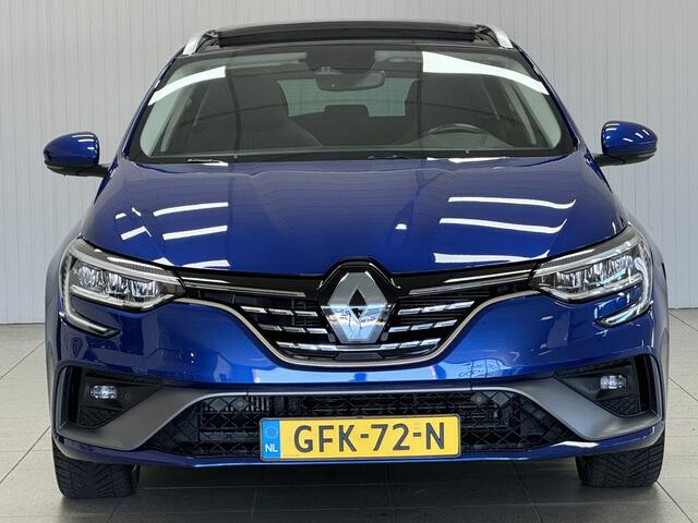 Renault MEGANE Estate 1.3 TCe R.S. Line/ 141pk!/ 18'' LMV/ Camera/ Panorama-Dak/ Apple + Android/ Stoelverw./ LED Koplampen/ Schaalstoelen/ Keyless/ DAB+/ Groot Navi/ Bluetooth/ Multi. Sportstuur/ PDC V+A/ Extra getint glas.
