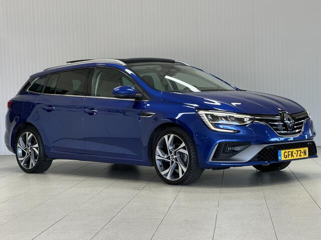 Renault MEGANE Estate 1.3 TCe R.S. Line/ 141pk!/ 18'' LMV/ Camera/ Panorama-Dak/ Apple + Android/ Stoelverw./ LED Koplampen/ Schaalstoelen/ Keyless/ DAB+/ Groot Navi/ Bluetooth/ Multi. Sportstuur/ PDC V+A/ Extra getint glas.