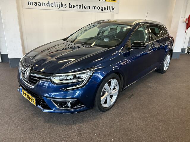 Renault MEGANE Estate 1.2 TCe Bose Automaat | Panoramadak | Achteruitrijcamera | Sfeerverlichting | Cruise control | Climate control | Sfeerverlichting | Adaptief onderstel | Dodehoeksdetectie | Head up display | Half lederen bekleding | Stoelverwarming | Navigatie | LE
