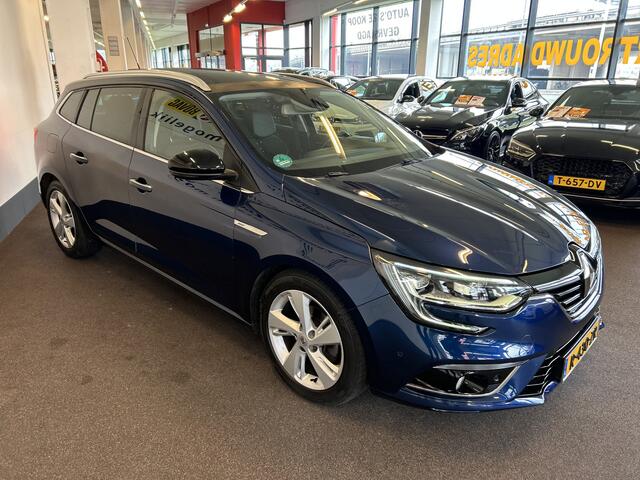 Renault MEGANE Estate 1.2 TCe Bose Automaat | Panoramadak | Achteruitrijcamera | Sfeerverlichting | Cruise control | Climate control | Sfeerverlichting | Adaptief onderstel | Dodehoeksdetectie | Head up display | Half lederen bekleding | Stoelverwarming | Navigatie | LE