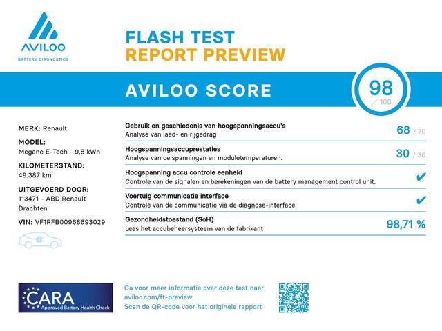 Renault MEGANE Estate 1.6 E-Tech Plug-In Hybrid 160 R.S. Line | Accuscore 98% | Sportstoelen | Head up display | Stoelverwarming |
