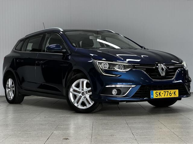 Renault MEGANE Estate 1.2 TCe Zen/ Apple + Android/ DAB+/ Navi/ Clima/ Cruise/ Elek. pakket/ Isofix/ Bluetooth/ Armsteun/ Multi. LEDER. Stuur/ Mistl./ PDC/ Dakrails/ LED Dagijverl.
