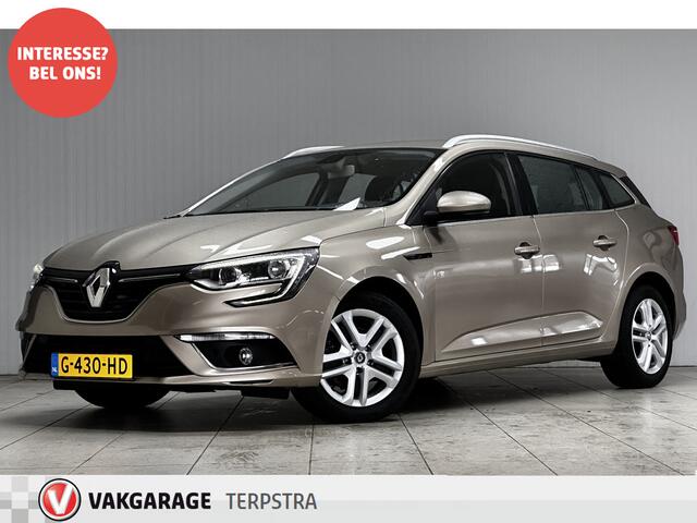 Renault MEGANE Estate 1.2 TCe Limited /DAB+! /Navi /Climat /Cruise /Elek. pakket /Bluetooth /Multi. LEDER Stuur /Regensensor /Extra getint glas /LED Dagrijverl. /Mistlampen /Dakrails /Armsteun /Isofix.