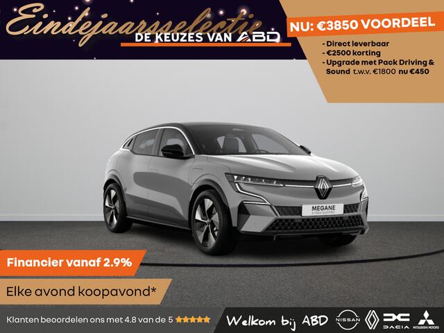 Renault MEGANE E-Tech Techno Comfort range | Achteruitrijcamera | Adaptive Cruise Control | Adaptive Vision LED koplampen met geïntegreerde mistlampfunctie