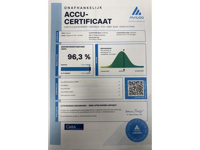 Renault MEGANE E-Tech EV60 Optimum Charge Evolution ER | Navigatie | Camera | Cruise control | Warmtepomp | SOH 96,3% |