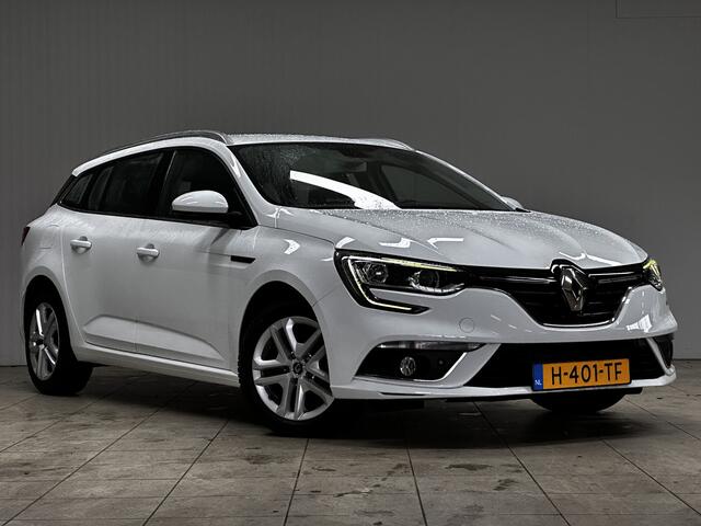 Renault MEGANE Estate 1.3 TCe Zen/ Apple + Android/ DAB+/ Navi/ Clima/ Cruise/ Elek. pakket/ Isofix/ Bluetooth/ Armsteun/ Multi. LEDER. Stuur/ Mistl./ PDC V+A/ Chroom/ Dakrails.
