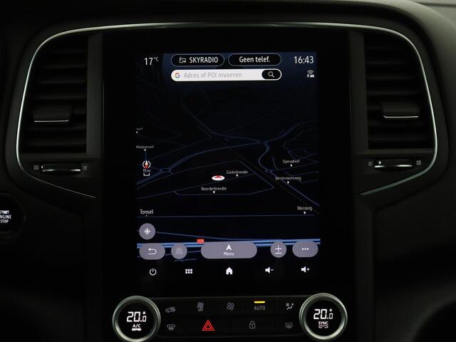 Renault MEGANE 1.3 TCe Business Edition One | Leder | Stoelverwarming | Adaptive cruise | Camera | Carplay | Keyless | Full LED | Navigatie | Park Assist | Dodehoek detectie | Climate control