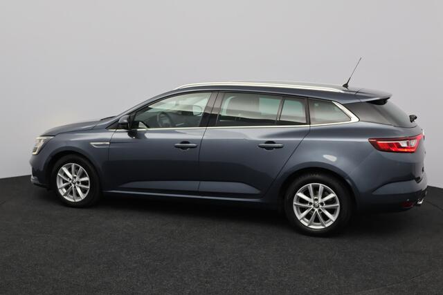 Renault MEGANE Estate 1.5 dCi Eco2 Bose/ D-Riem verv: 126.000 KM!/ Keyless/ Camera/ Dode-Hoek DET./ Half-Leder/ Apple + Android/ DAB+/ 16'' LMV/ Lane-Assist./ Extra getint glas/ Navi/ Clima/ Cruise/ Multi. LEDER. Stuur.