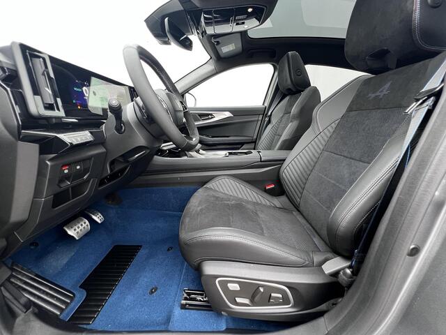 Renault Rafale E-Tech 4x4 plug-in hybrid 300 Atelier Alpine / Direct Leverbaar nieuw / Camera 360° / Leder Alcantara / Elektr. stoelen + klep / Panoramadak / Stuur-, stoel- en voorruitverwarming / HUD / 21" LM Wielen /