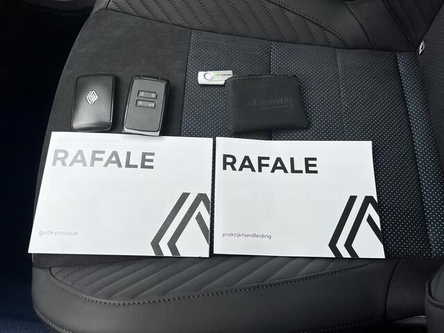 Renault Rafale E-Tech 4x4 plug-in hybrid 300 Atelier Alpine / Direct Leverbaar nieuw / Camera 360° / Leder Alcantara / Elektr. stoelen + klep / Panoramadak / Stuur-, stoel- en voorruitverwarming / HUD / 21" LM Wielen /