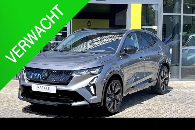 Renault Rafale E-Tech 4x4 plug-in hybrid 300 esprit Alpine SOLARBAY GLAZEN DAK/ ELEK. ACHTERKLEP/ 4X4 AANDRIJVING EN 4 WIEL STURING/ 2 LAADKABELS/ ETC... RIJKLAAR!