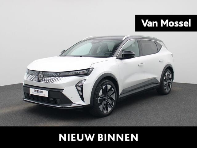Renault SCENIC E-Tech EV87 long range techno | Nieuw & Uit Voorraad Leverbaar! | Solarbay Panoramadak | Pack Advanced Driving Assist | All-Seasonbanden | Elektrische Achterklep | Camera | PDC Rondom | Android Automotive | Keyless | 19" LMV 'Streamline' | Draadloze Smart