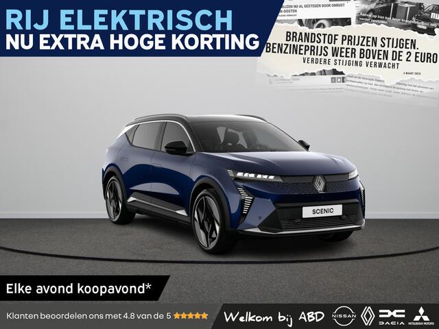 Renault SCENIC E-Tech Iconic Long range | Achteruitrijcamera | Adaptive Vision LED koplampen met geïntegreerde mistlampfunctie | Blind spot warning met lane departure prevention
