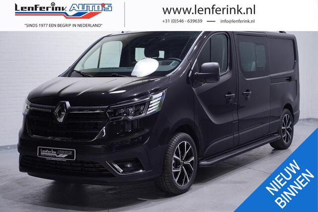 Renault TRAFIC 2.0 DCi 170 pk Dubbel Cabine Aut. Navi, 18" LMV 2x Schuifdeur, LED Koplampen, Dakrails, Treeplanken, 5-Zits, Nieuw