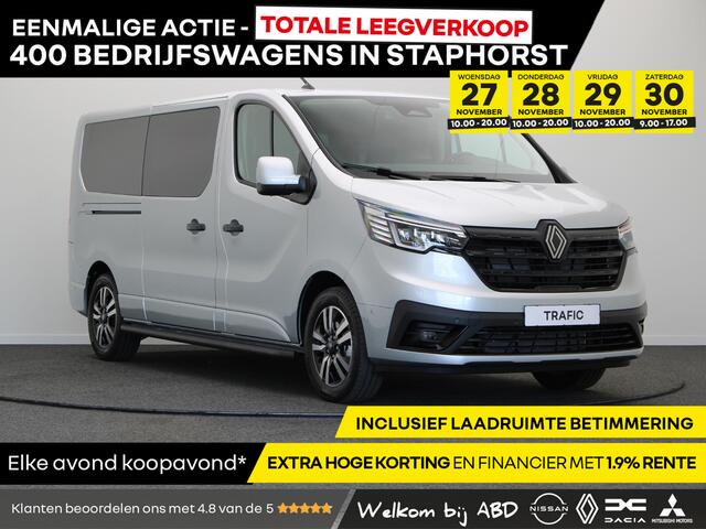 Renault TRAFIC 2.0 Blue dCi 150pk EDC T30 L2H1 Extra | Anniversary | Sidebars | Zwarte logo's | Glasslook |