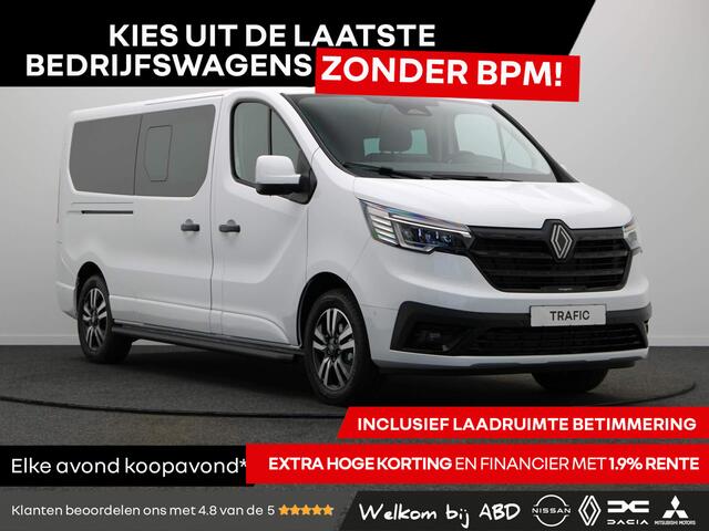 Renault TRAFIC 2.0 dCi EDC 170pk T29 L2H1 Extra DC | Anniversary | Sidebars | Zwarte logo's | Glasslook |