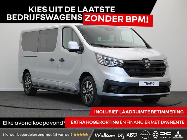 Renault TRAFIC 2.0 dCi EDC 170pk T29 L2H1 Extra DC | Anniversary | Sidebars | Zwarte logo's | Glasslook |