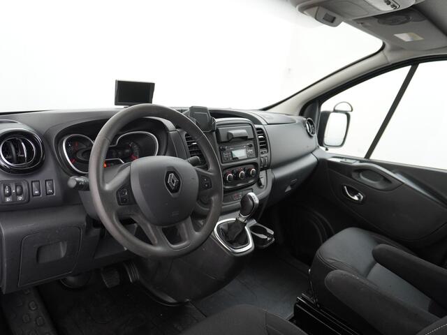 Renault TRAFIC 2.0dCi 146pk AUT-6L2H1 Camera Trekhaak Pdc Airco Cruise Control Elektr.Spiegels+Verwarmd DAB Bluetooth Led Betonplex vloer Lat om Lat SchuifdeurComfort T29 Zeer nette Traffic III Nieuwe model 1e Eigenaar Euro 6d t