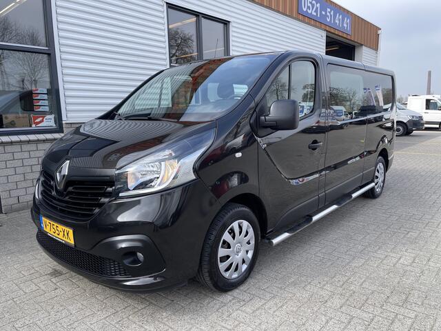 Renault TRAFIC 1.6 dCi 125pk T29 L2H1 DC 5 persoons Comfort Energy / rijklaar ¤ 19.850 ex btw / lease vanaf ¤ / airco / cruise / r-link navigatie / achteruit rijcamera / trekhaak / zwart metallic !