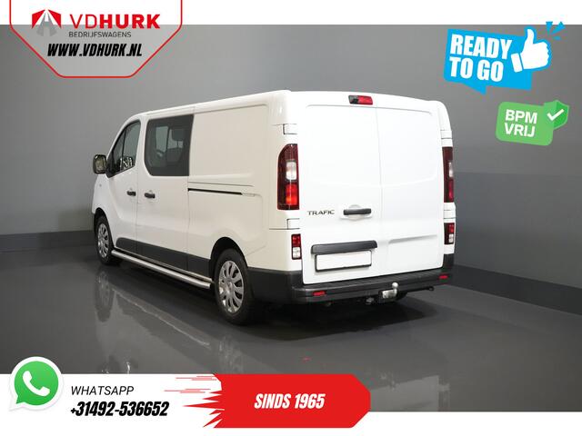 Renault TRAFIC 2.0 dCi 120 pk L2 DC Dubbel Cabine BPM VRIJ! Ready2Go LED/ 2x schuifdeur/ Sidebars/ Carplay/ Climate/ Camera/ PDC/ Cruise/ Trekhaak