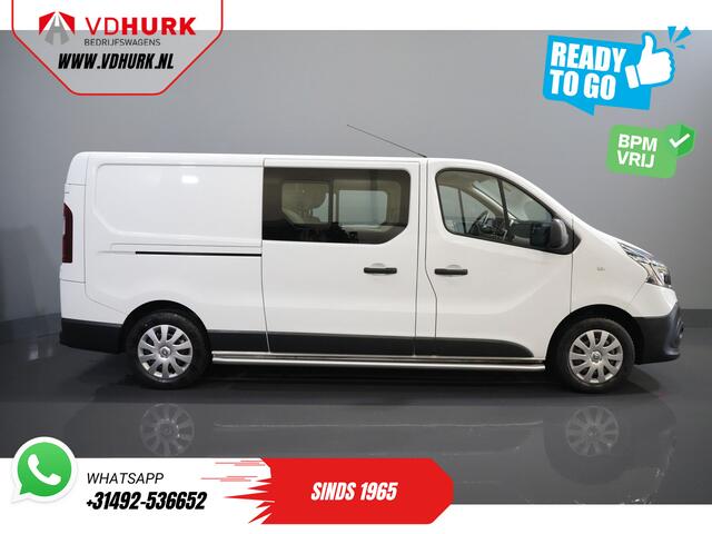 Renault TRAFIC 2.0 dCi 120 pk L2 DC Dubbel Cabine BPM VRIJ! Ready2Go LED/ 2x schuifdeur/ Sidebars/ Carplay/ Climate/ Camera/ PDC/ Cruise/ Trekhaak