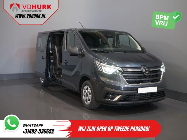 Renault TRAFIC 2.0 dCi 130 pk L2 BPM VRIJ! DC Dubbel Cabine LED/ 2xSchuifdeur/ Navi/ Carplay/ Camera/ PDC/ Cruise