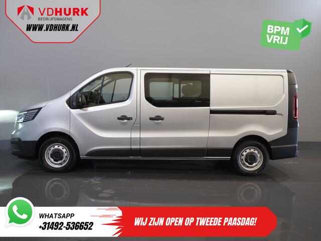 Renault TRAFIC 2.0 dCi 130 pk L2 BPM VRIJ! DC Dubbel Cabine LED/ 2xSchuifdeur/ Navi/ Carplay/ Camera/ PDC/ Cruise