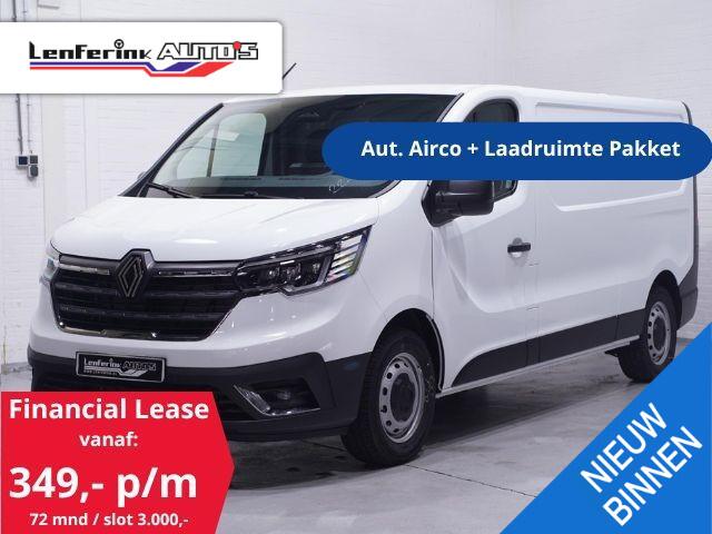 Renault TRAFIC 2.0 dCi 130 pk L2H1 Airco ECC, Laadruimte Pakket Apple Carplay, PDC V+A, Camera, Cruise control, Nieuw 2024, 3-Zits