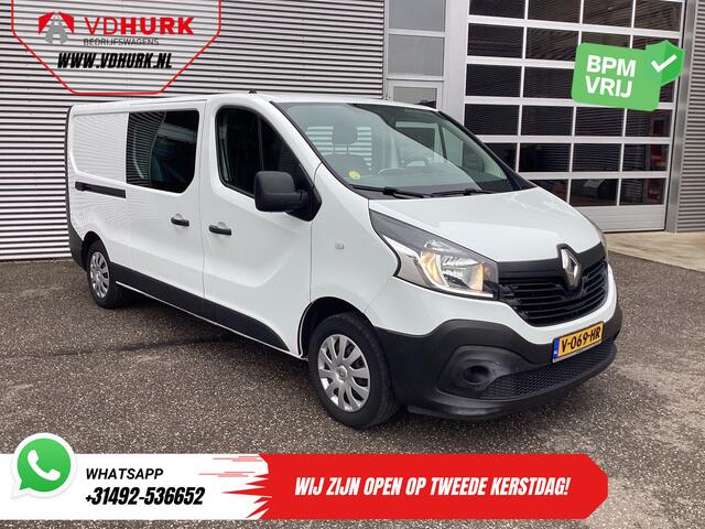 Renault TRAFIC 1.6 dCi 125 pk E6 L2 DC Dubbel Cabine BPM VRIJ NL Auto/ Camera/ Cruise/ Navi/ Airco/ Trekhaak