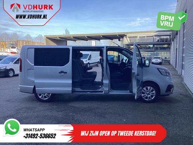 Renault TRAFIC 2.0 dCi 150 pk Aut. L2 DC Dubbel Cabine NL Auto/ 2xSchuifdeur/ LED/ Carplay/ Climate/ Camera/ PDC/ LMV