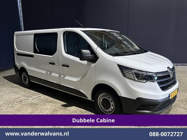 Renault TRAFIC 2.0 Blue dCi 131pk L2H1 Dubbele Cabine Euro6 Fabrieksgarantie Airco | 6-Zits | Apple Carplay | LED 2500kg Trekhaak, Android Auto, Cruisecontrol, Parkeersensoren, Bijrijdersbank