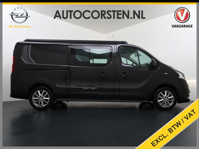 Renault TRAFIC DCi 146PK L2H1 D.C. Leer Formula Edition Dubbele Cabine 6-Pers. EURO6 Camera Navi ECC Cruise Control Trekhaak Pdc T29 1.6DCi 2X Schuifdeur Lat om Lat Betonplex Vloer Lmv 17" Regen-Lichtsensor Achterdeuren 2.000kg trekvermogen Origineel Nederlands Zeer com